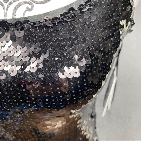Good American twilight sequin dress.  Bodycon, black, formal, party, occasion - Picture 8 of 12